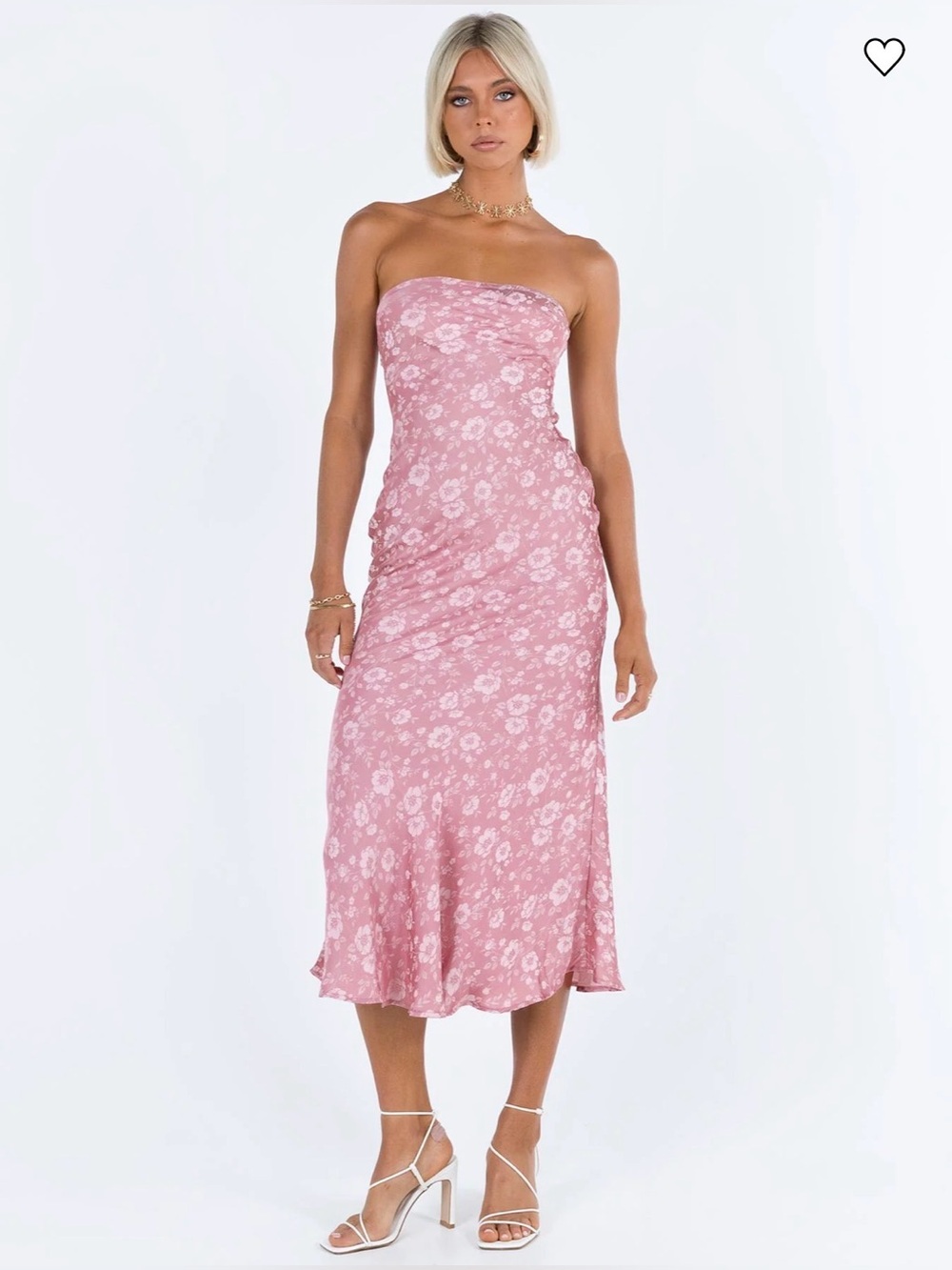 Princess Polly Salvin Strapless Maxi Dress Pink